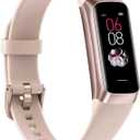 Fitness Tracker with 24/7 Heart Rate Blood Oxygen Sleep Monitor, 1.1" AMOLED Touch Screen Activity Tracker Smart Watches, IP68 Waterproof Step Counter Pedometer for Women Men (pink)