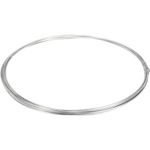 uxcell Stainless Steel Tubing Coil, 1/64" Wall Thickness 1/8" OD x 24.61 ft Industrial 304 Stainless Steel Coil Tube, Flexible Welded Steel Tubing Round Metal Pipe, Silver Tone