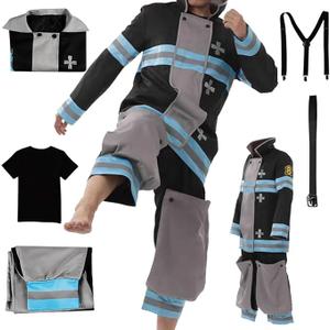 Shinra Kusakabe Cosplay Costume Shinra Kusakabe Cosplay Uniform Full Set Cosplay Men's Costumes Suit
2XL