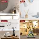 HARFINGTON 4pcs 150ml/5oz Empty Glass Diffuser Bottle 3.1" x 3.1" Refillable Fragrance Accessories Aromatherapy Jar Container for Replacement Reed Diffuser DIY Home Bathroom Transparent