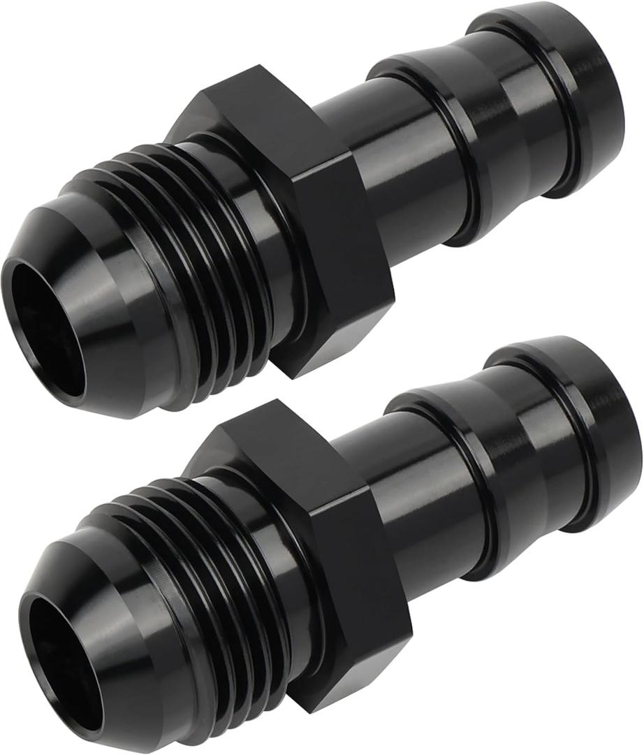 EVIL ENERGY 10AN Male to 5/8" Barb Push on Fitting Adapter Aluminum 2PCS