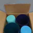 US Acrylic Newport 32 ounce Unbreakable Plastic Stackable Iced-Tea Tumblers in 4 Coastal Colors | Set of 12 Drinking Cups | Reusable, BPA-free, Made in the USA, Top-rack Dishwasher and Microwave Safe