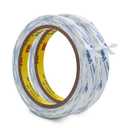 3M Double Sided Tape 9448A 0.39"32.8Ft 2 Pack Double Coated Tissue Tape Adhesive Sticky Tape Translucent Removable for Foam Art Craft Nameplate Bonding