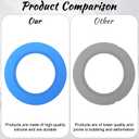 3 Pack Flush Valve Seal, Toilet Flush Valve Seal for American Standard Upgraded Silicone Material with 6PCS O Rings Replacement Part 7301111-0070A