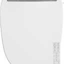 Combier CMA210S-B Bidet Toilet Seat with Heated Seat, Turbo Wash, Warm Water & Air Dryer Wireless Remote + Side Panel Control(Elongated)