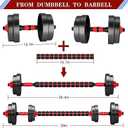 BCBIG Adjustable-Dumbbells-Sets,Free Weights-30lb(15lb*2) Dumbbells Set of 2 Convertible To Barbell A Pair of Lightweight for Home Gym,Women,Men