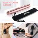 Eyebrow Trimmer for Women, Rechargeable Eyebrow Hair Remover, Painless Electric Razor with 2 x Replacement Heads, Eye Brow and Face Epilator Hair Removal (Rose Gold)