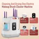 Electric Makeup Brush Cleaner Machine,Automatic Makeup Brush Cleaner with Dryer for Deep Cleaning,Make up Brush Cleaner Fit for All Size Makeup Brush