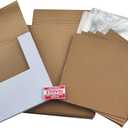 Vinyl Record White LP Shipping Boxes Set 12.5" x 12.5" x 1" Record Mailers Corrugated Cardboard Boxes Album Paper Box (5)