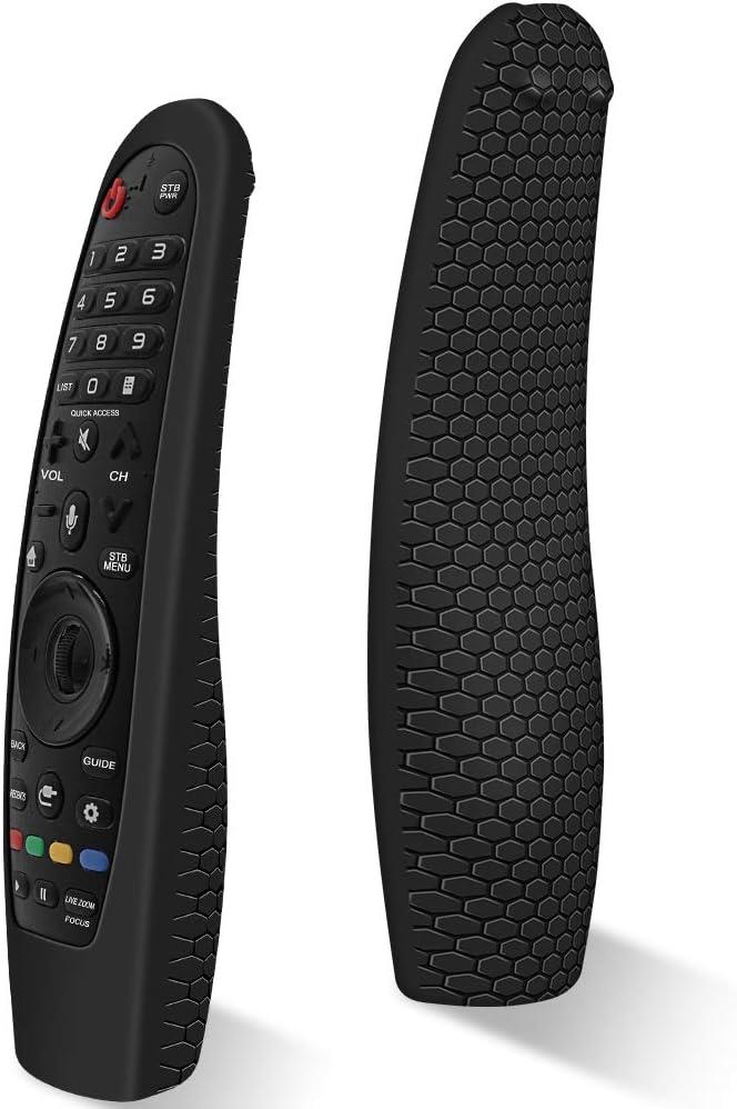 Silicone Protective Case for LG MR20GA MR19BA MR18BA MR650A MR600 Remote Control, Anti-Slip Cover for LG AKB75855501 Magic Remote Skin Protector,Black