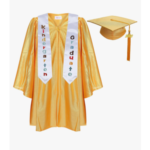 Newrara Kindergarten Graduation Cap and Gown Stole Package for Kids Size:30"