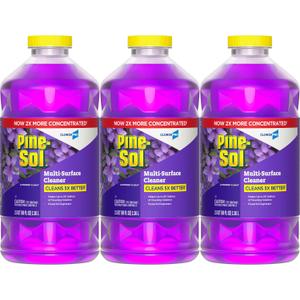 CloroxPro Pine-Sol Multi-Surface Cleaner, All Purpose Cleaner, Lavender Clean, 80 Fluid Ounces, Pack of 3 