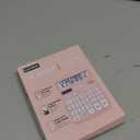 CATIGA 12 Digits Desktop Calculator with Large LCD Display and Sensitive Button, Dual Solar Power and Battery, Standard Function for Office, Home, School, CD-2786(Light Pink)