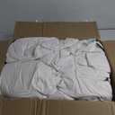 Serta Soft Lightweight Down Blanket,650 Fill Power Microfiber White Down Blanket,Luxury Bed Blanket with 2" Satin Trim,Down Alternative Blanket Twin Size