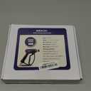 MEKOH Short Pressure Washer Gun with Swivel, 5000 PSI High Power Washer Spray Gun, 10 GPM Foam Gun with 3/8" Quick Connect, M22-14mm for Extension Wand, Hose, Pressure Washer Handle with 5 Nozzle Tips