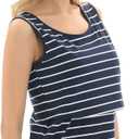 Bearsland Women's Sleeveless Maternity Nursing Tank Tops Breastfeeding Shirts (XXL)