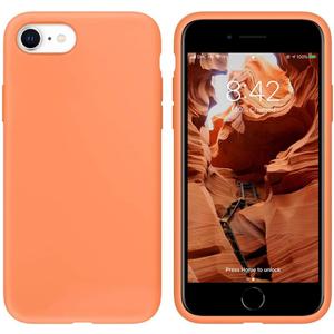 iPhone SE 3 Case 2022 - Orange Silicone Gel Rubber Cover, Drop Protection for 4.7" iPhone SE 3 Visit the IceSword Store