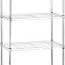 Amazon Basics 5-Shelf Adjustable Storage Shelving Unit for Garage, Steel Wire Rack, 200 Pound Loading Capacity per Shelf, 23.2" x 13.4" x 60", Chrome Finish
