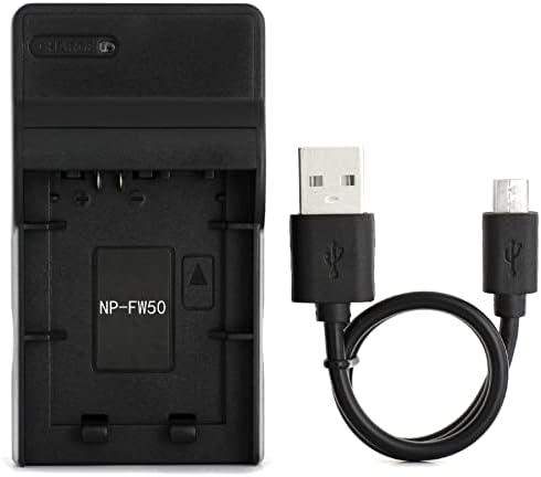 Norifon NP-FW50 USB Charger for Sony Alpha 6000, 5000, 5100, ILCE-6000, ILCE-7, NEX-5T, NEX-6, NEX-5R, NEX-7, NEX-5, NEX-3N, NEX-3, NEX-C3, SLT-A37 Camera and More