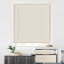 LazBlinds No Drill Vinyl Mini Blinds, 30 1/2" W x 48" H, Beige