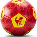 hahaland Size 3 Soccer Ball for Kids with Pump Mesh Bag - Dinosaur Ball Set - Outside/ Backyard/ Outdoor Toys for Kids Ages 3-4-5-8 - Kid Games Soccer Birthday for 3 Year Old