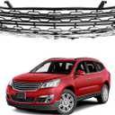 Front Bumper Lower Grille with Chrome Molding Compatible with 2013-2017 Chevy Traverse LS LT Replacement #GM1036154C