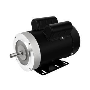 Electric Motor, 1.5HP Air Compressor Motor, Single Phase Motor 1750RPM 56C 115/230V 5/8"Shaft Diameter CW/CCW TEFC IP55 60HZ