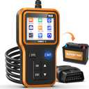 UMEIJA OBD2 Scanner with Upgrade Battery Tester - Diagnostic Tool for Cars That Check Engine Light & Emissions Readiness Read and Clears Vehicle Error Codes for All OBD II Protocol Vehicles Since 1996