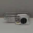 HASKO Suction Cup Shower Caddy Basket for Shampoo, Shower Suction Shelf Organizer, Basket with Soap Holder and Hooks, Stainless Steel Shampoo Holder for Bathroom Storage (Chrome)