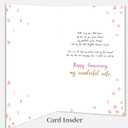 5 x Beixian Anniversary Card for Wife, Funny Wedding Anniversary Cards Gifts for Wife from Husband 8x5.3 Inches, Double Sided