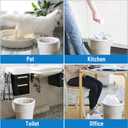 LainNeala Small Trash Bags 4 Gallon, 200 Count Small Garbage Bag Bathroom White Mini Trash Bag Trash Can Liners Unscented Garbage Bags for Bathroom Can