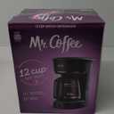 Mr. Coffee 12-Cup Switch Coffee Maker Black: Electric Drip Coffee Machine, 60 oz Capacity, Dishwasher-Safe Parts