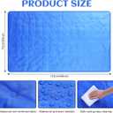 Drydiet Cooling Pad Mat for Sleep Cooling Mattress Pad Gel for Bed, Relieve Pain, Summer Hot Flashes, Adult, Pets, No Water or Electricity Required(Plain,Blue,48 x 28 Inch)