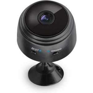 Mini Security Camera, Smart Wi-Fi Indoor Security Camera, Live Stream on App, Record with Micro SD, Wired, Loop Recording, 60° Field of View, 2.4 GHz Wi-fi Only, Multi Camera Viewing
