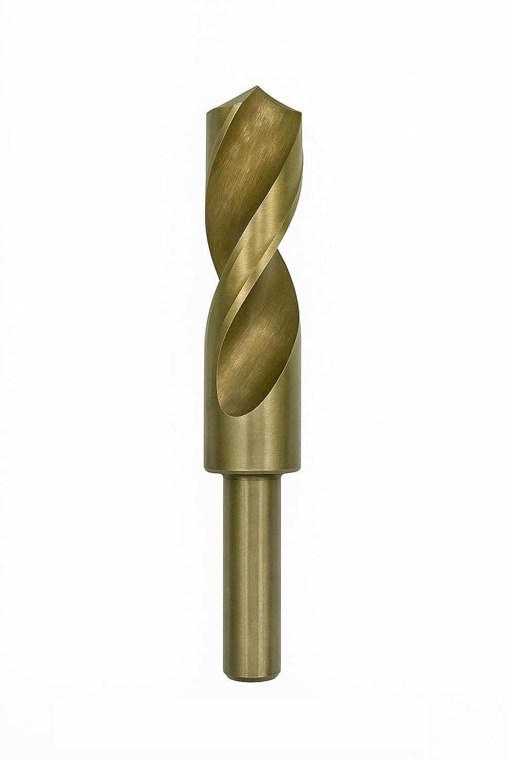 1-Inch Cobalt Drill Bits - Brocas para Metal, Metal Drill Bits for Hardened Steel, M35 High-Speed Steel, 135° Split Point, 6-Inch Length, Reduced Shank, Ideal for Professionals & DIYers