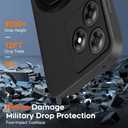 Compatible for Black-View Wave 8/Wave 8C/Oscal Flat 2/Oscal Flat 2C Phone Case, 360 Rotatable Ring Holder Kickstand/Stand Silicone TPU Silm Fit Shockproof Protective Cover Case - Black