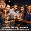 Cocktail Smoker Kit with 2 Rocks Glasses, 6 Wood Chip Flavors,Torch (No Butane), Ice Mold