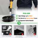 PCA-305 100KV Portable Powder Coating Kit, Electrostatic Powder Coating System & Spray Gun Machine for Beginners/Professionals, Metal Finishing (EXP 08/13/26)