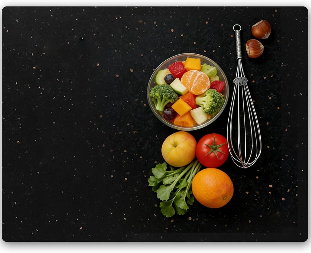 Large Marble Cutting Board for Kitchen 16x20 Inch- Stone Granite Cutting Board | Multi-Functional Marble Pastry Board for Cheese, Charcuterie - Wedding Gift, House Warming (Black 16x20)