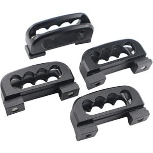 4pcs Aluminum Bed Rail Cleats, Tie Down Anchors for Truck Bed Rail System Compatible with Tacoma Tundra Gladiator Ram 1500 Truck Replaces PT278-35160PT278-35050-S1
