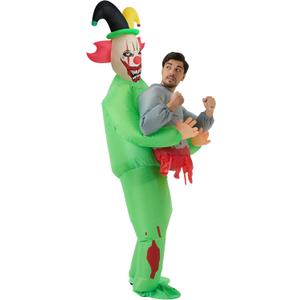 Funny Halloween Inflatable Costume Blow-up Cosplay Suit Outfit for Adult/Halloween/Birthday/Easter Party