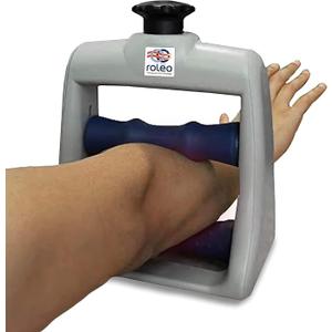 Roleo Arm and Hand Massager; Deep Tissue Forearm, Hand and Wrist Massager, Symptom and Pain Relief; arm Roller; Portable self-Massage for Forearm Relief. Strong Massage. See Our Video. New Sleek Look (Manual)