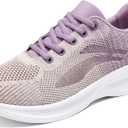 Padgene Womens Sneakers Lightweight Tennis Walking Shoes Sports Running Shoes for Woman Mesh Breathable Gym Fashion Sneakers Athletic Comfortable Casual, 39, 1102plpurple