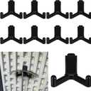 10 Pcs Plastic ABS Tool Hooks Compatible with Lifetime Shed 60305 60118 60127 60138 60141 Etc Not Work on Any Sheds with Horizontal Siding (Black)