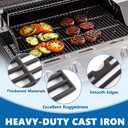 SafBbcue 16 15/16" Cooking Grates for Charbroil 463344015 463344116 463343015 463371116 463370015 466642616 463251713 463340516 463371719 463250509 463370719, Cast Cooking Grids for G467-0002-W1