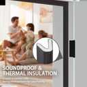 Hungbak Peel and Stick Door Seal Strip V-Shaped, Self Adhesive Draft Stopper Weatherstrip for Window Gaps, Dustproof, Waterproof, Soundproof & Thermal Insulation (Black, 19.7ft x 0.59in x 0.67in)