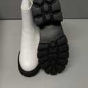 IDIFU IN2 Women's Chelsea Boots Platform Low Block Chunky Heeled Ankle Boots Round Toe Lug Sole Slip On Dress Boots Fall Work Dressy Comfortable Fashion Casual Short Booties Shoes, Size 7.5