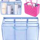 OUTXE Beach Bag Organizer Compatible with X Large Bogg Bag Accessories Inserts, Lightweight Mesh Insert Divider Pouch for Original XL Bogg Bags, Beach Tote Bags Insert for Organizing (#8-Light Blue)