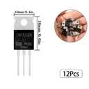 FOXTIP IRF520 MOSFET Transistors 9.7A 100V IRF520N N-Channel Power Transistor 9.7 Amp 100 Volt TO-220 (Pack of 12pcs)