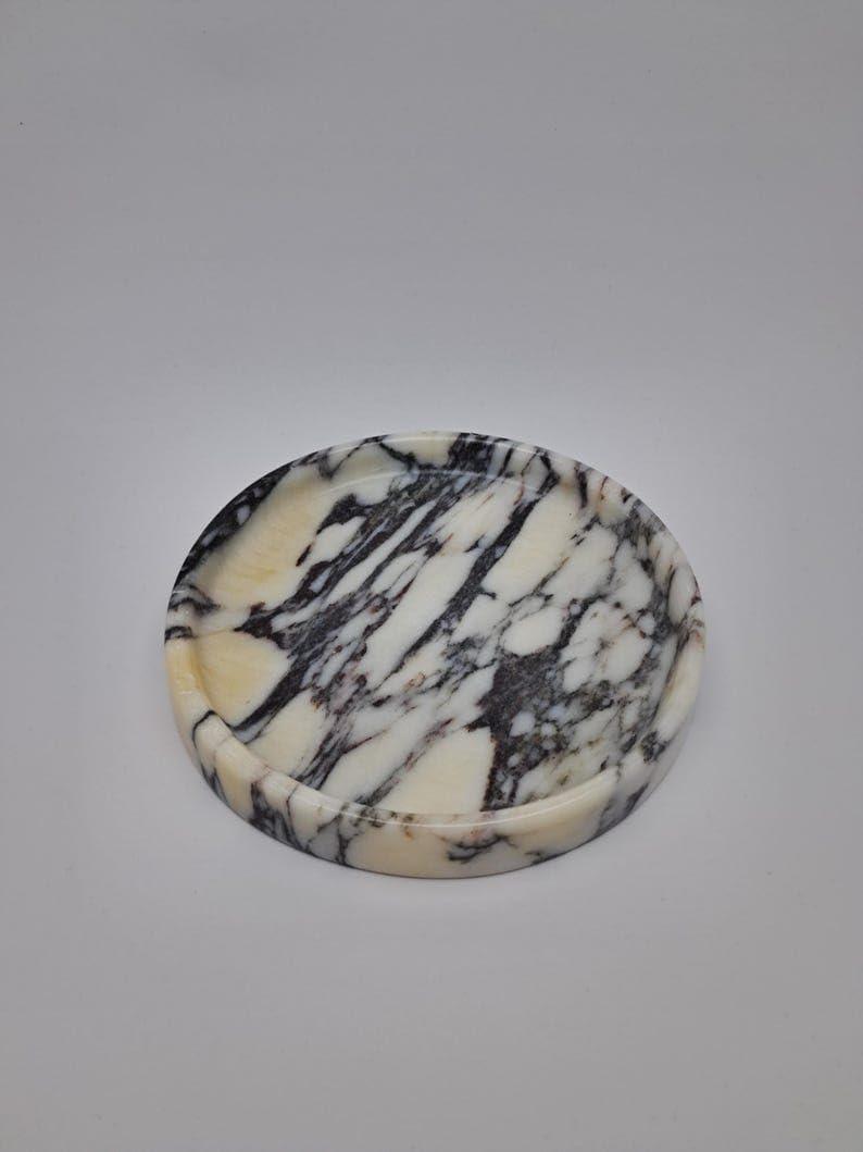 Marble Tray, Marble Serving Plate, Personalized Dish for Bathroom, Kitchen.